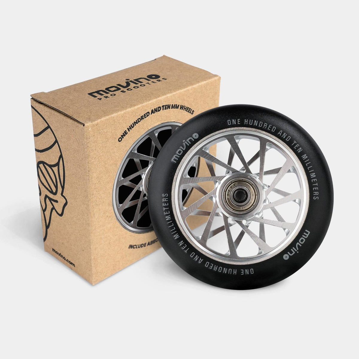 Movino Alu Core 110 mm (Noir-Argent)        